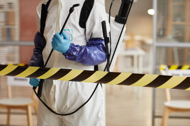 Professional Biohazard Cleanup technician working in Kearsarge, NH